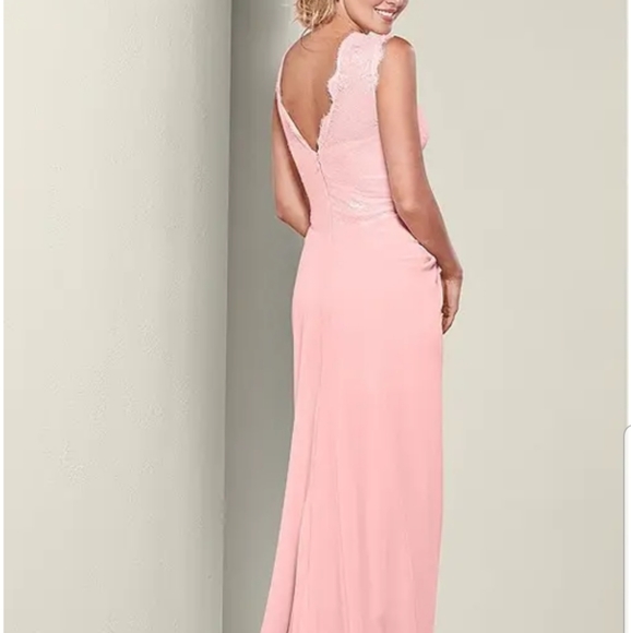 LACE DETAIL LONG DRESS - Picture 3 of 8